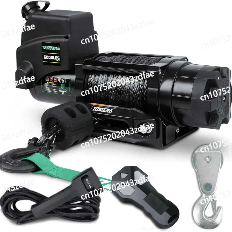 Электрическая лебедка 12 В 6000 фунтов для прицепа лодки с дистанционным