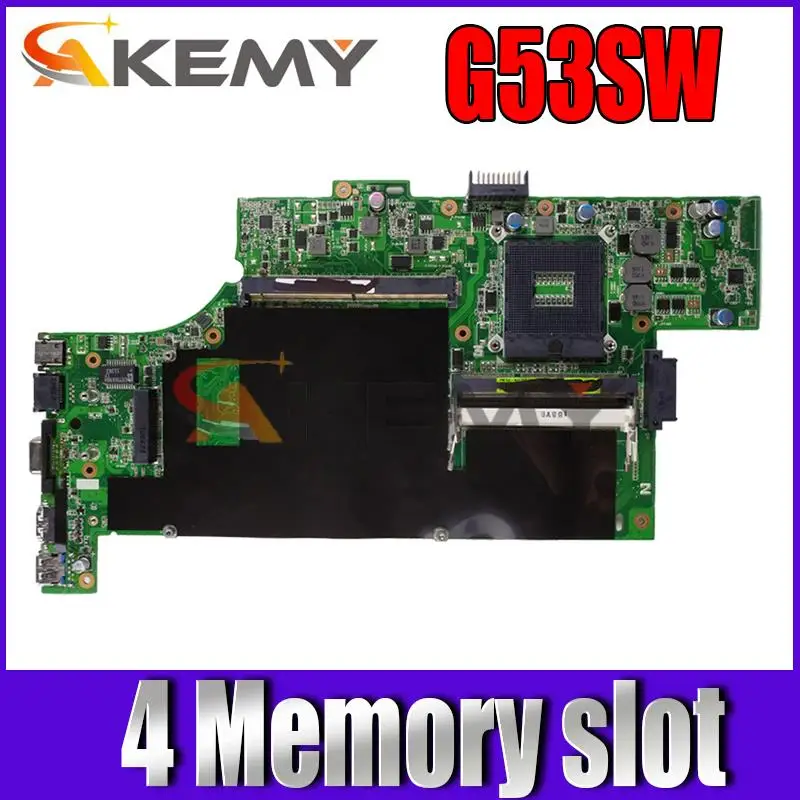 

G53SX 4 Memory slot mainboard For ASUS G53SW G53S VX7 VX7S G53SX Laptop motherboard MAIN BOARD