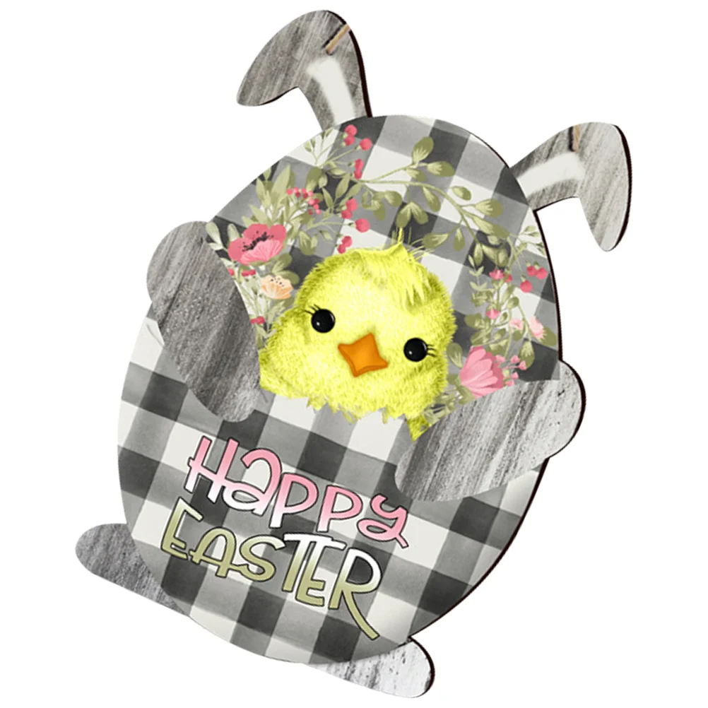 

Easter Sign Door Spring Porch Decorations Egg Hangingfront Decoration Welcome Ornaments Outdoor Happy Wooden Signs Hello