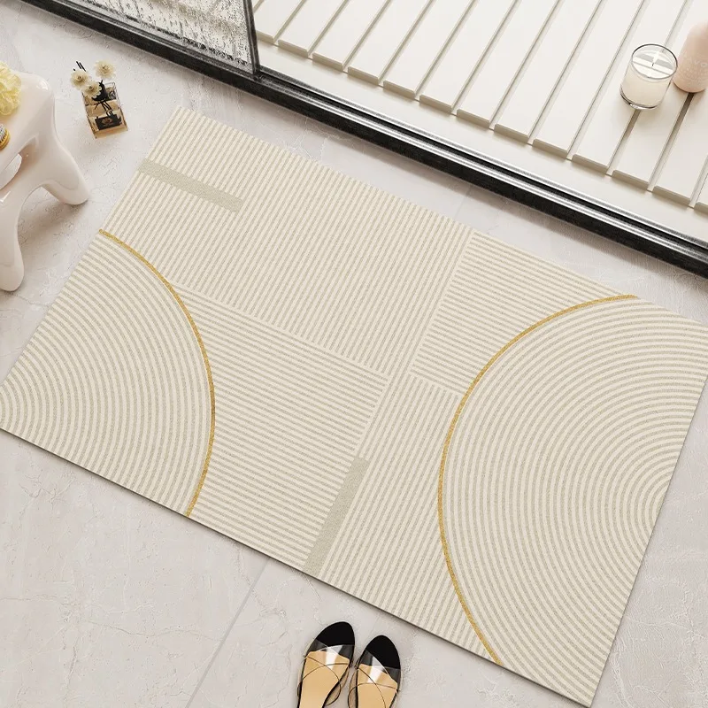 Напольный коврик для ванной комнаты японский полосатый ковер коврики двери
