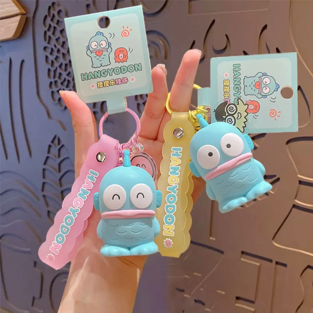 Мягкая игрушка Hangyodon из аниме Sanrio сжимаемая подвеска на рюкзак милый брелок для