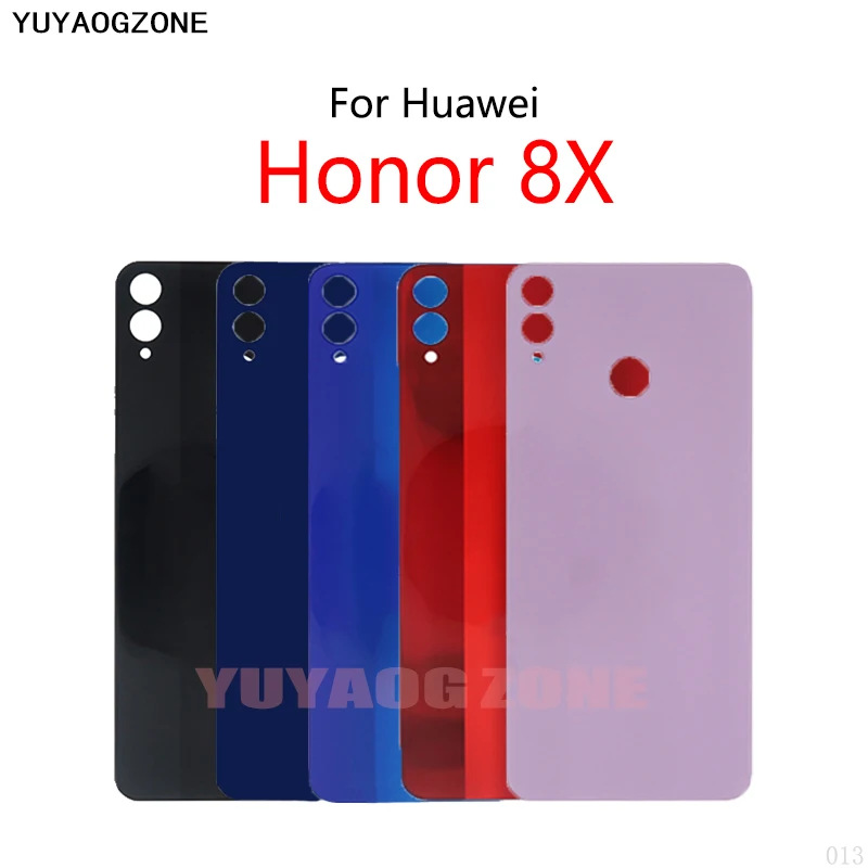 Задняя крышка батарейного отсека для Huawei Honor 8X стеклянная панель корпус задняя -