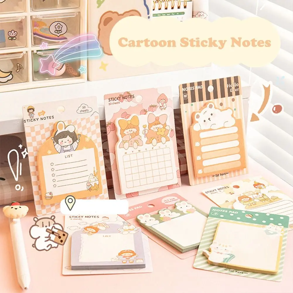 

School Office Supplies Sticky Bookmark Reading Label Diary Planner Stickers Sticky Notes Adhesive Label Index Stickers Memo Pad