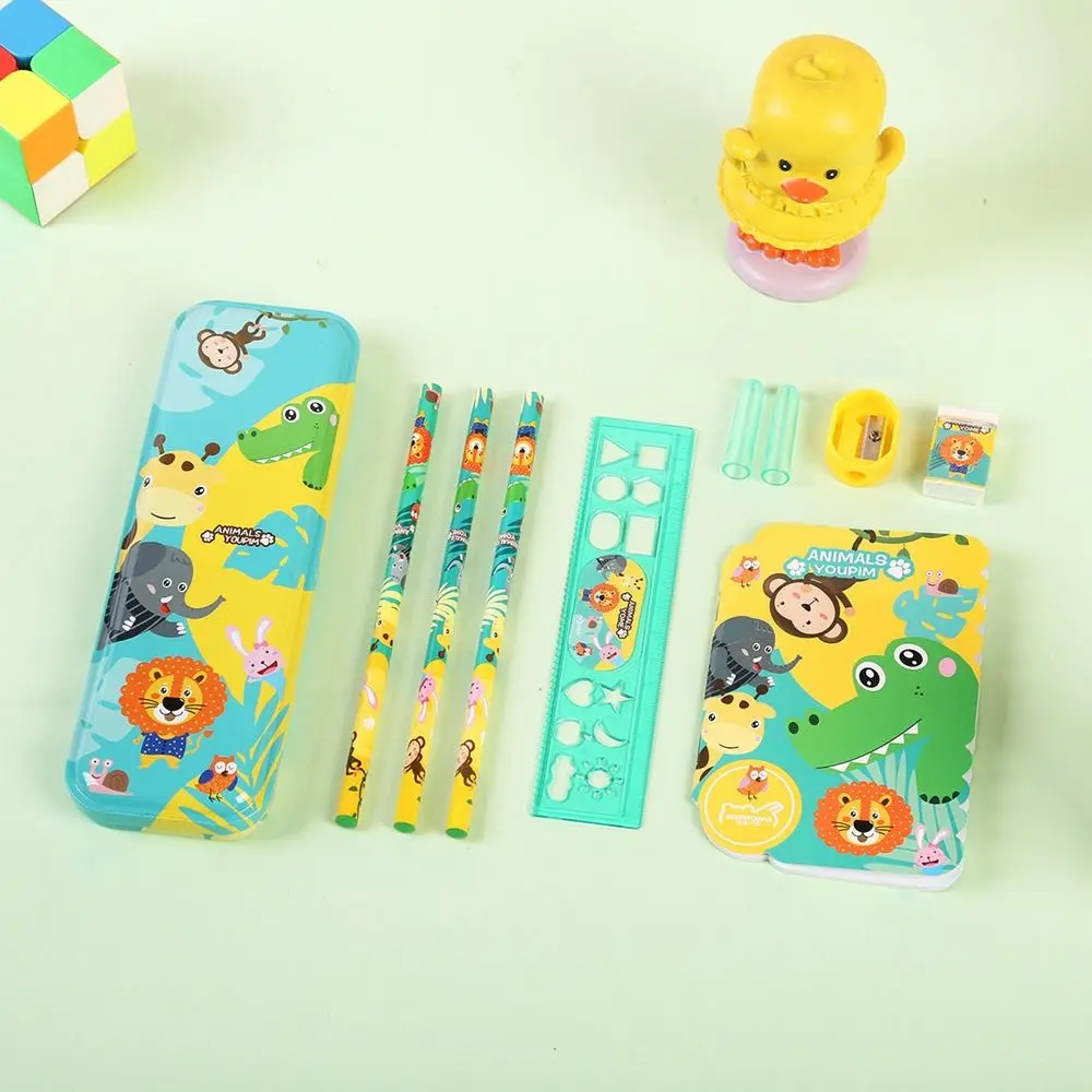 

Kids Pupil Primary School Kindergarten Student Stationery Sets Pencil Eraser Ruler Sets Birthday Gifts Children's Gifts