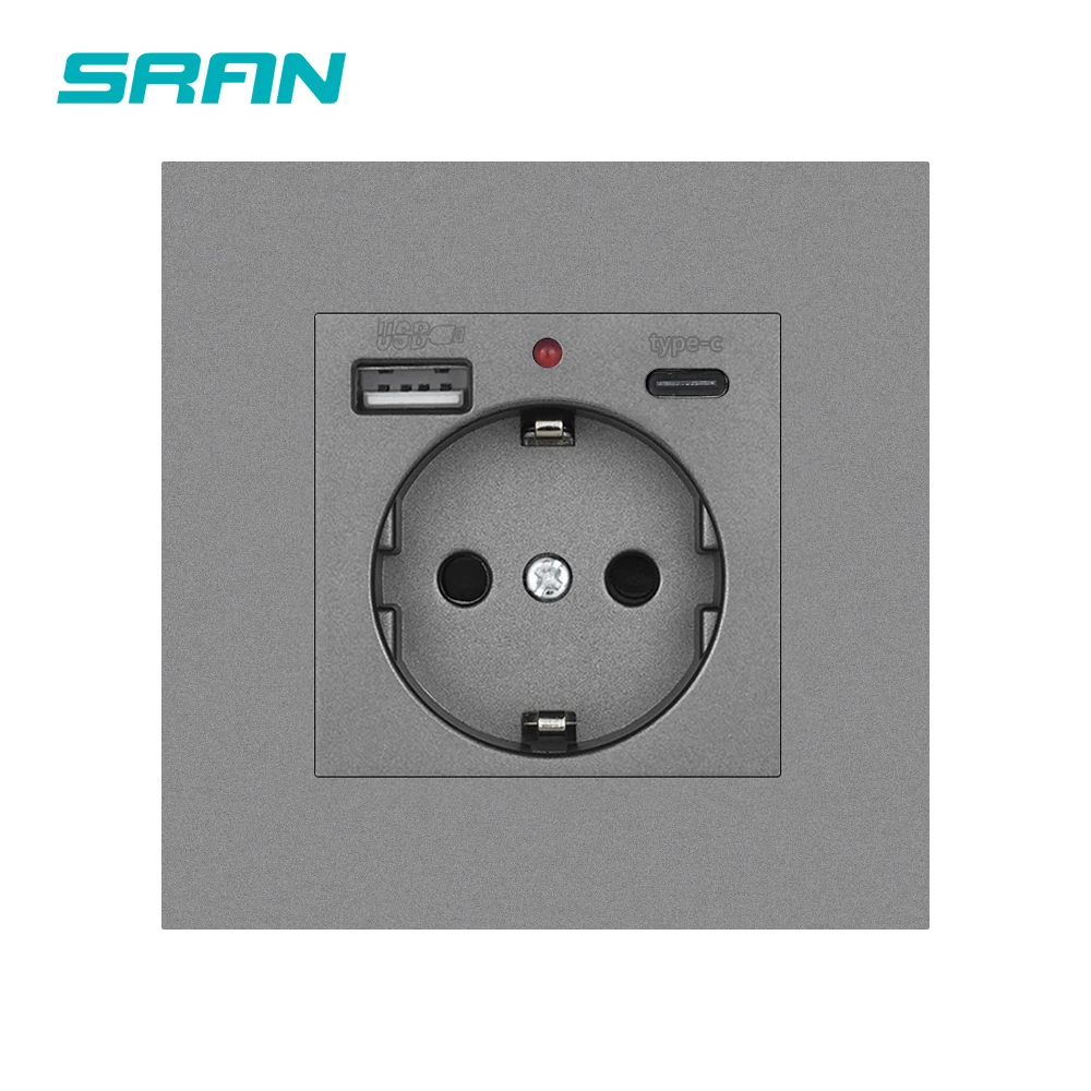 Розетка Usb c - образный разъем 16A