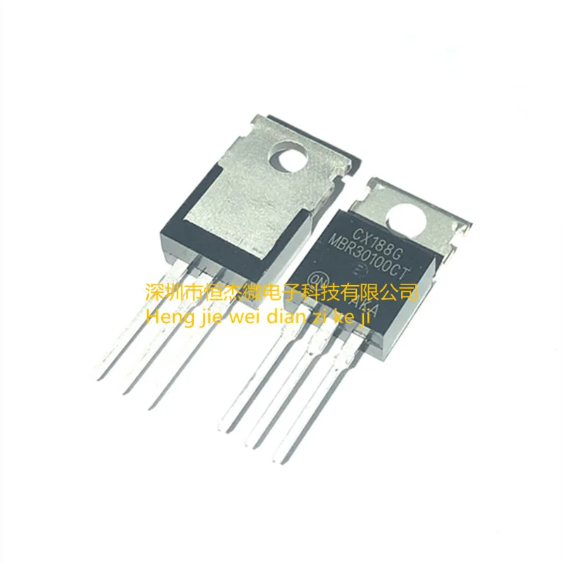 

5 шт./лот новый оригинальный MBR30100CT TO-220 Железный уплотнитель 30A 100 в диод Шоттки