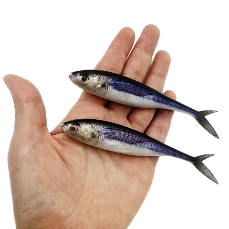 

1PCS 11g 12.5cm 3D Fishing Trolling Tuna Mackerel Seawater Bait Lures Soft Plastic Lure Swimbait For Bass Fishing Thkfish