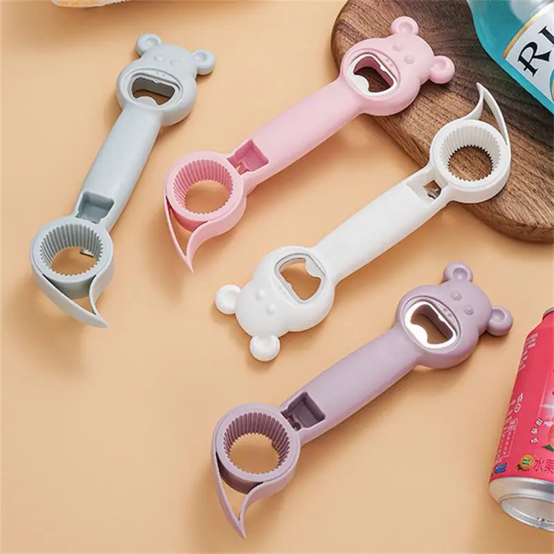 

Bottle Opener Four In One Delicate Touch Preferred Material Roundish Corners Easy Lid Opening Kitchen & Bar Supplies Can Opener
