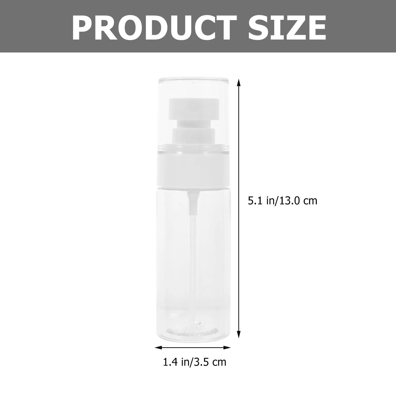 Фото Набор из 5 дорожных флаконов-спреев: маленькие многоразовые пластиковые распылители для тоника, парфюма, ароматерапии и ухода за волосами в дороге №2