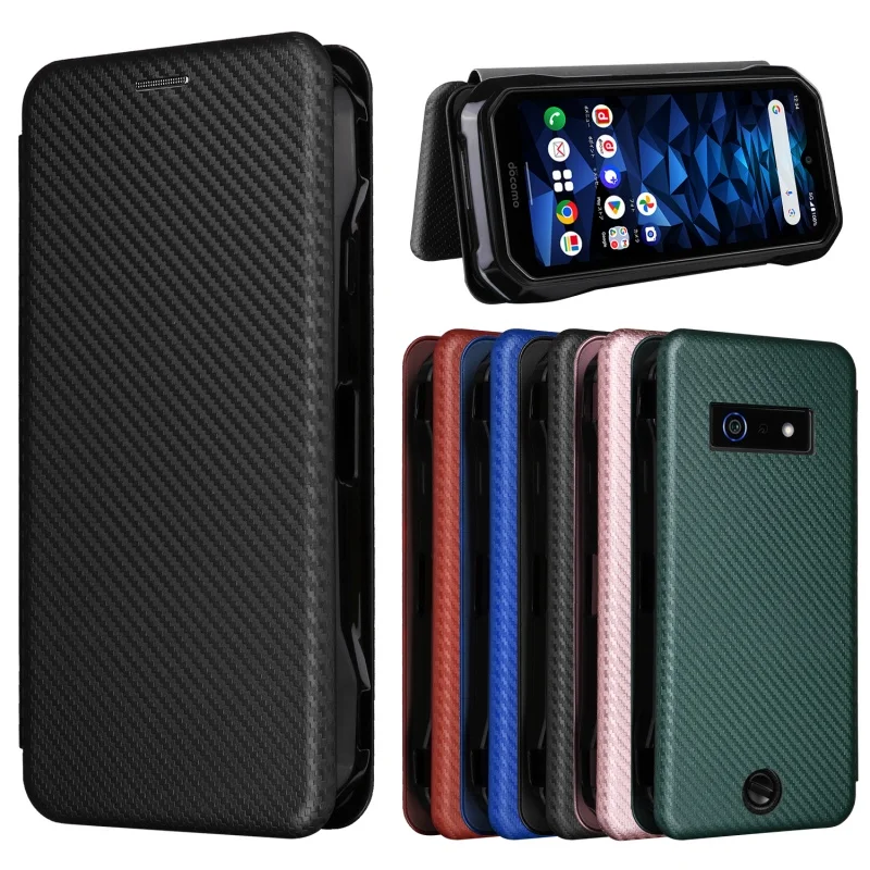 Фото Чехол для Kyocera DuraForce EX KY-51D, роскошный чехол из углеродного волокна из искусственной кожи, чехол для телефона Kyocera KY-51D KC-S703, чехол для телефона с ремешком №5