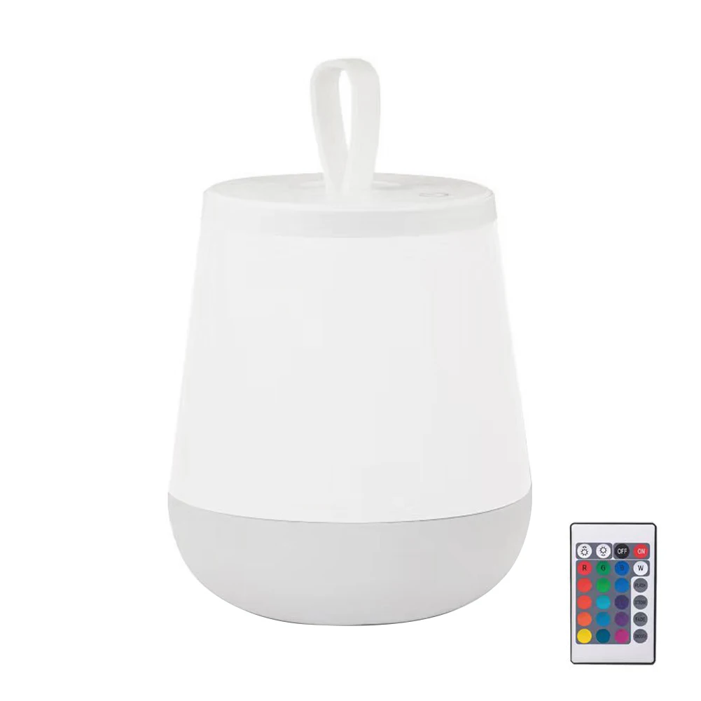 

Night Light Ambient Rechargeable RGB LED Remote Control Bedroom Battery Powered Dormitory Adjustable Home Sleep For Kids Room