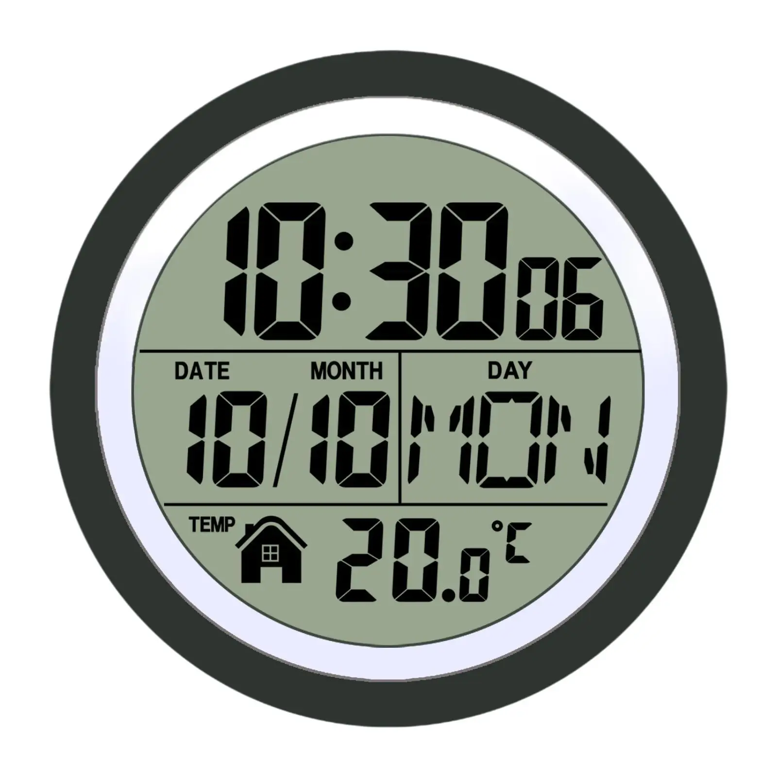 

1 шт. цифровые часы для душа, простые в использовании, легко читаемые, цифровые водонепроницаемые настенные часы для ванной комнаты, кухни, спальни, гостиной