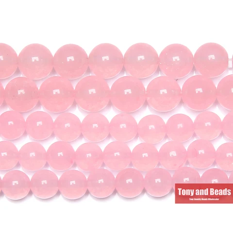 Натуральный камень, розовый халцедон, нефрит, свободные бусины 6, 8, 10 мм, размер на выбор для изготовления ювелирных изделий