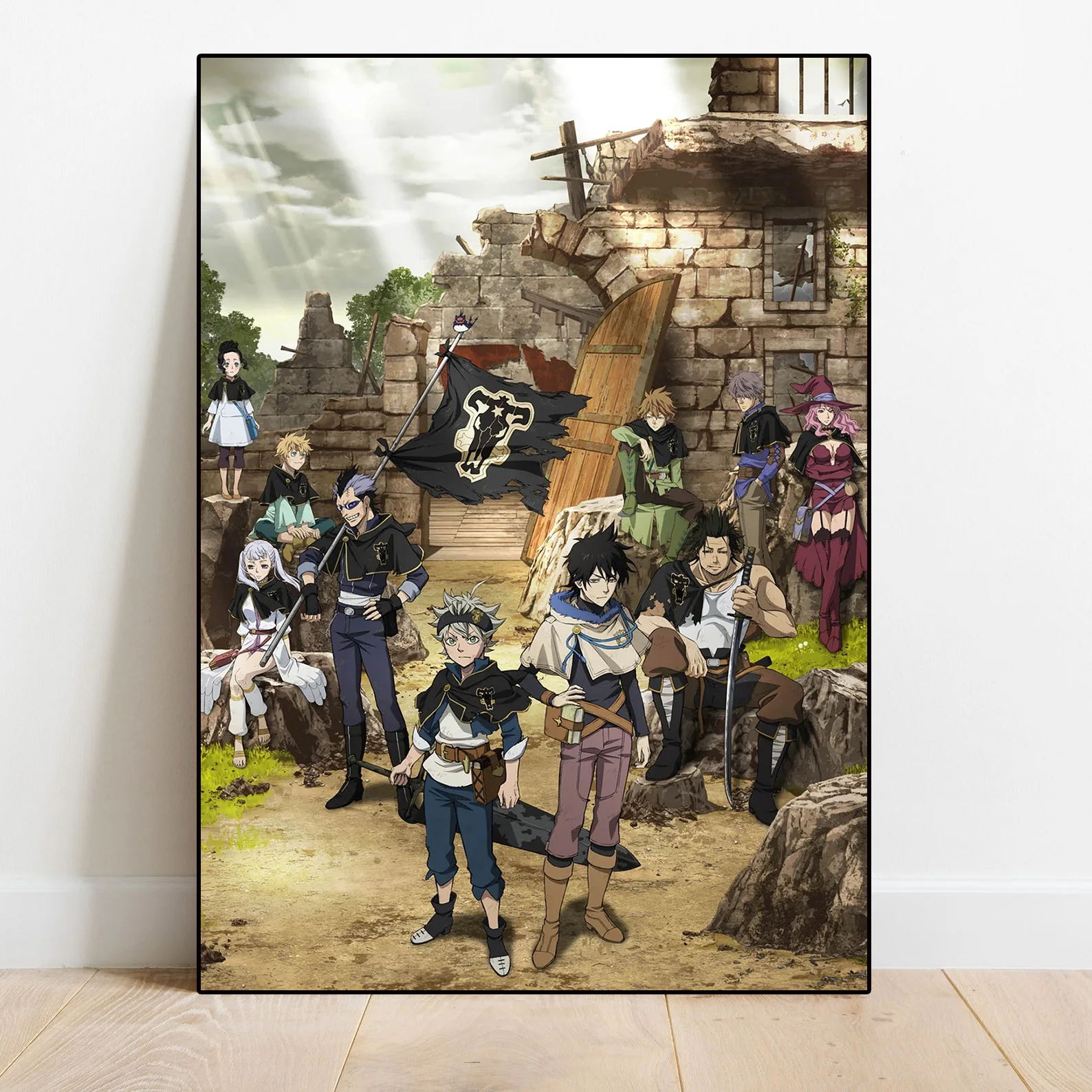 Постер с черным клевером Yami Asta эстетичная аниме-фигурка украшение для