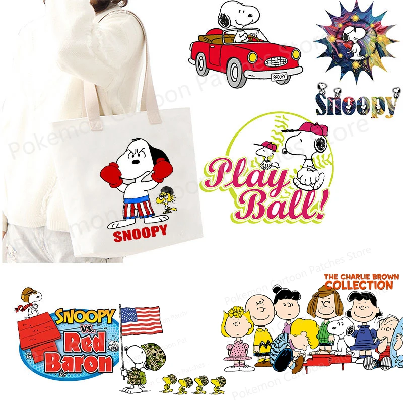 Термоклейкие нашивки с рисунком из аниме Snoopy термоклейкие для самостоятельного