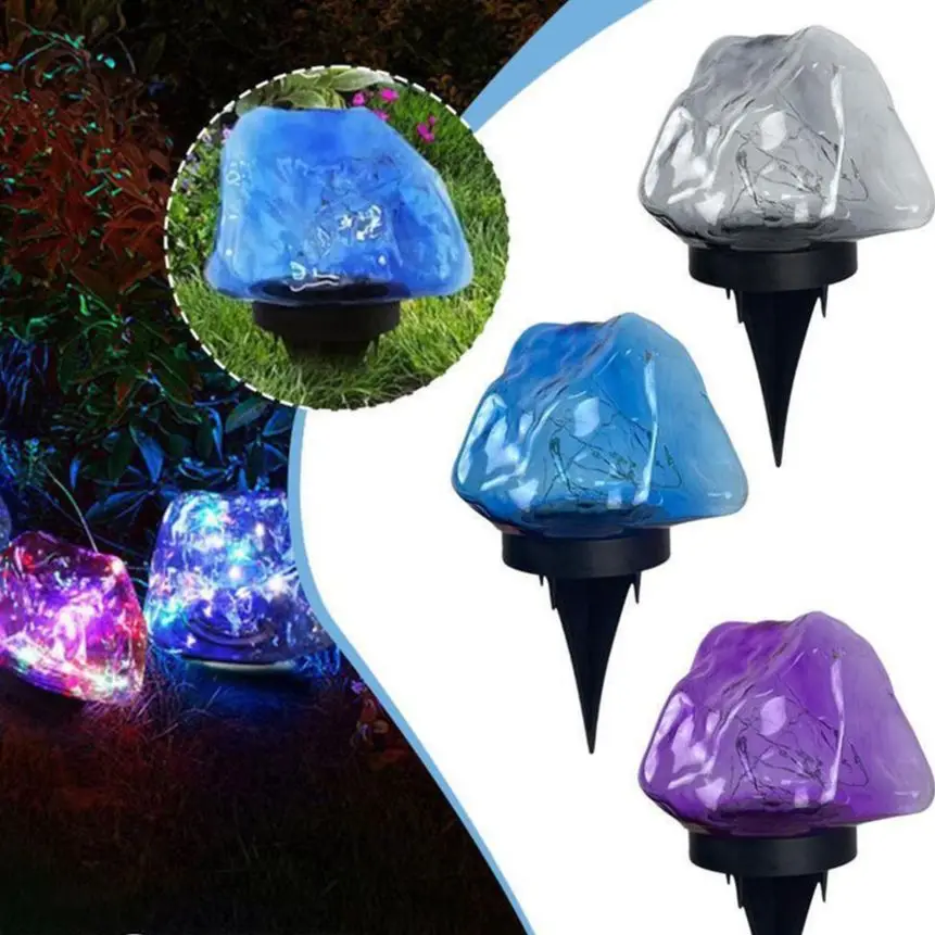 

LED Ground Light With Gemstone-Shaped Automatic Lighting Night Lamp String Induction Buried Lamp For Porch Yard Lawns