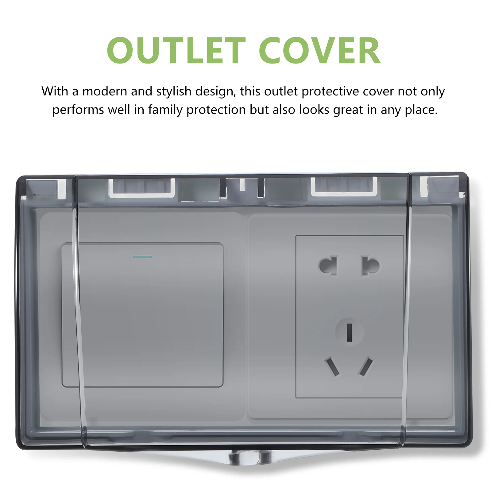 Электрическая коробка водонепроницаемая крышка розетки для ребенка наружная