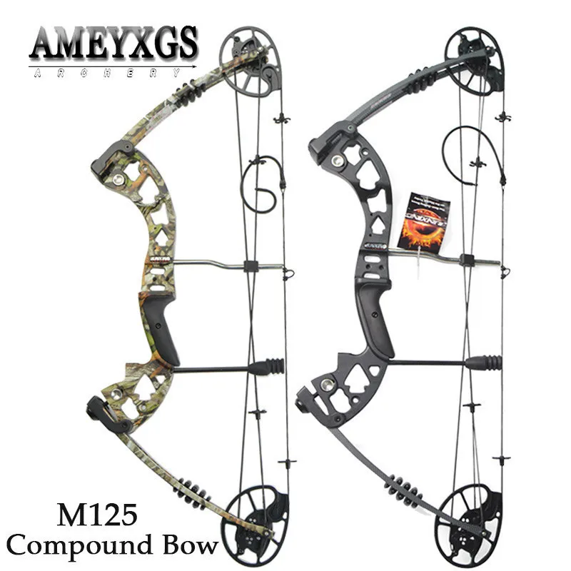 

1set M125 Compound Bow 30-70lbs Adjustable Pulley Bow Shooting Competition High-quality IBO 320FPS For Archery Hunting Bow