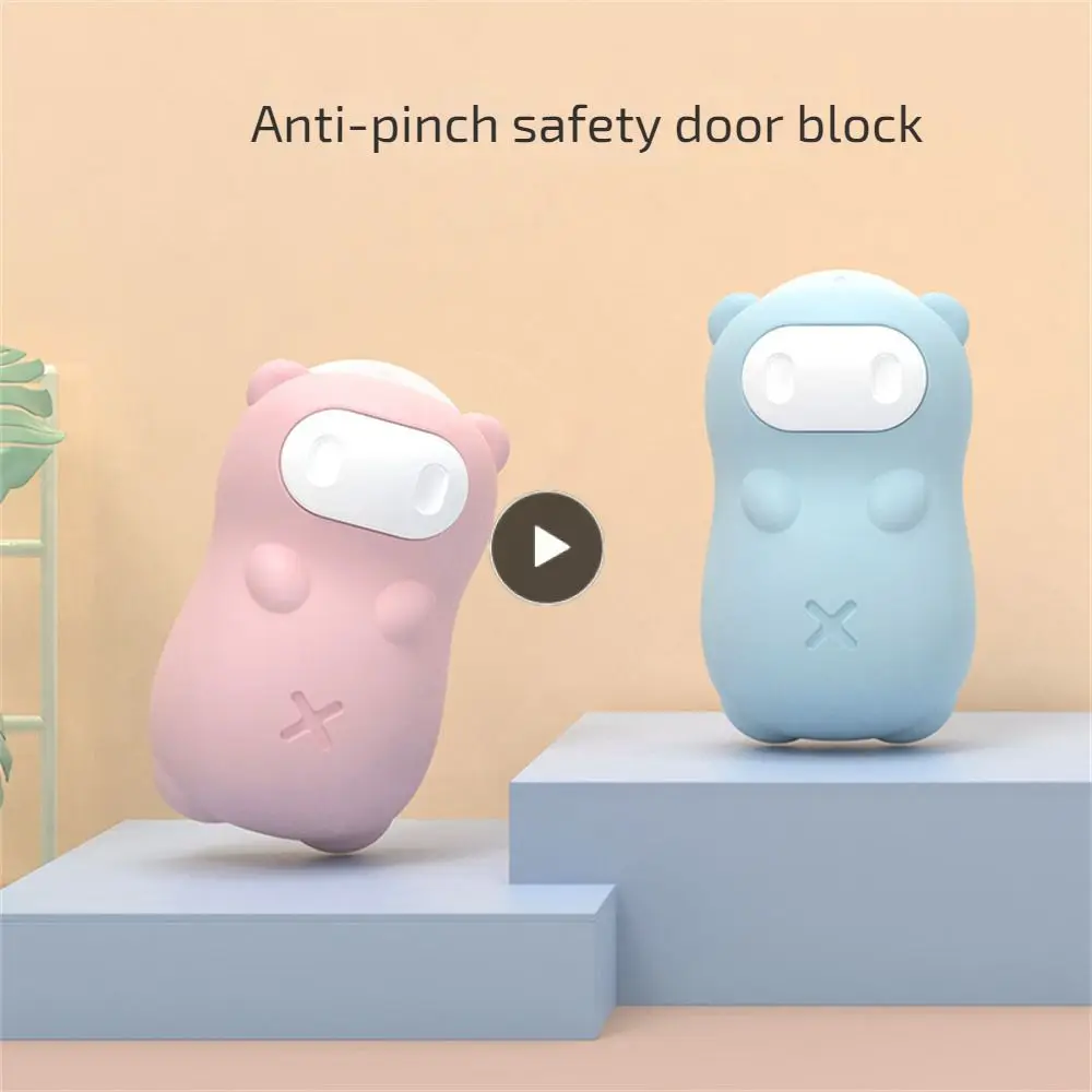 

Baby Door Cover Silica Gel Durable Silicone Door Stopper Buffering Effect Anti-pinch Hand Card Door Stopper Pink Paste Firmly