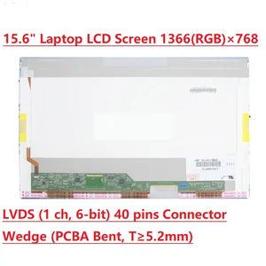 15.6  Laptop LCD Screen Matrix 40Pin LVDS For HP Probook 4510s 4520s 4530s 4540s 4545s 6570b 6560b 6550b 1366X768