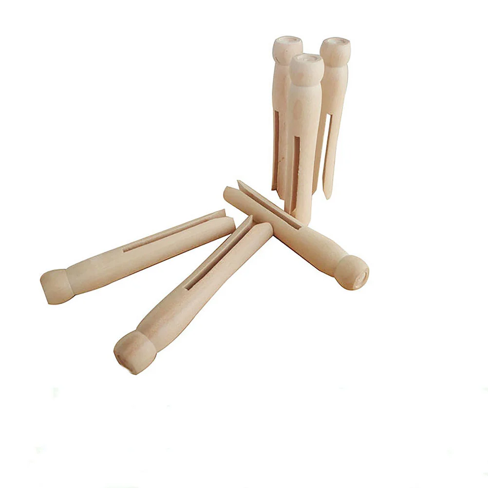 

20 Pcs 11cm Long Wooden Clips Hanging Photos Peg Natural Memo Message Postcard Holders for DIY Painting Graffiti Craft