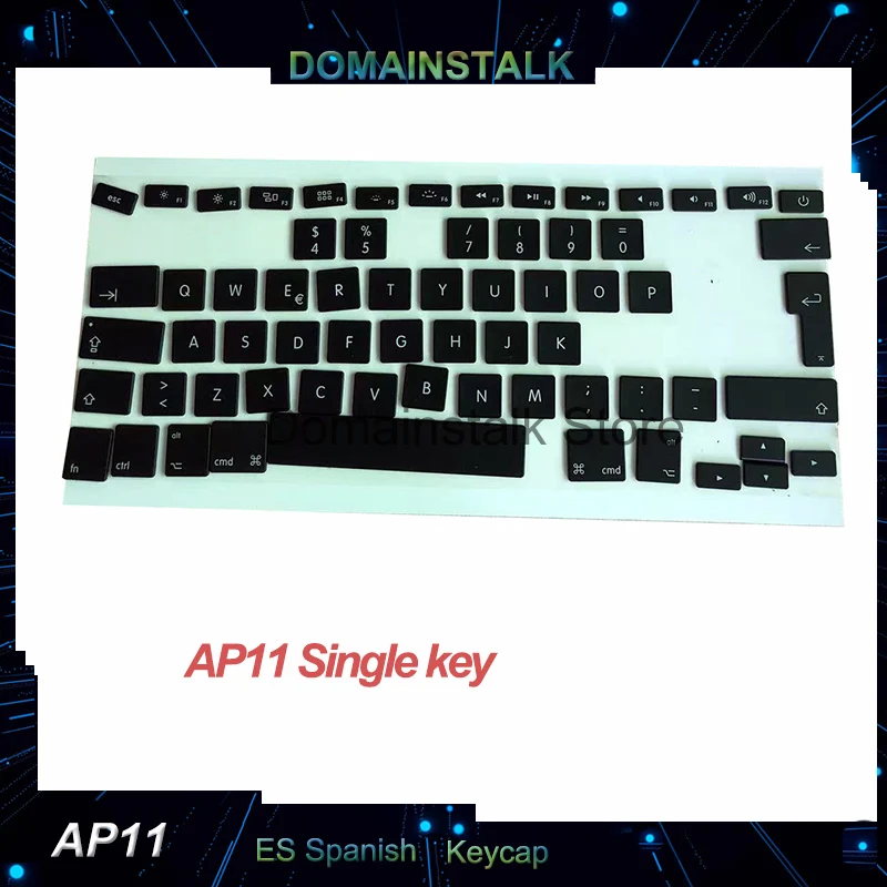 AC07 AP11 Spanish Keycaps For MacBook Air A1369 A1466 Pro Retina A1398 A1425 A1502 Keyboard Key Cap Sets 2012-2015 Year