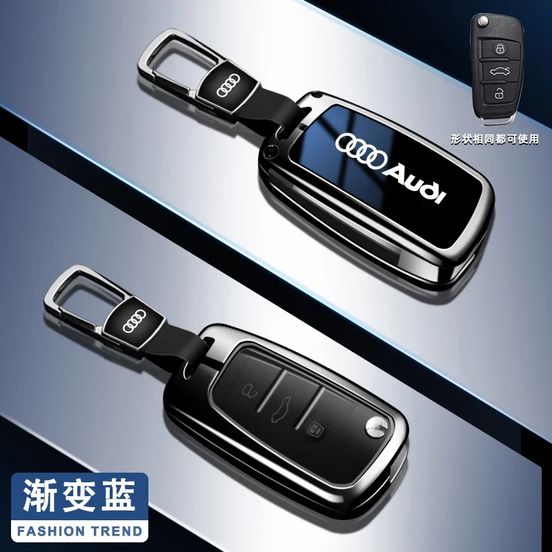 

Складной чехол для автомобильного ключа из сплава, чехол-держатель для Audi C5 C6 R8 A1 A3 A4 A5 A6 A7 Q3 Q5 Q7 S6 B6 B7 B8 8P 8V 8L TT RS3 S3