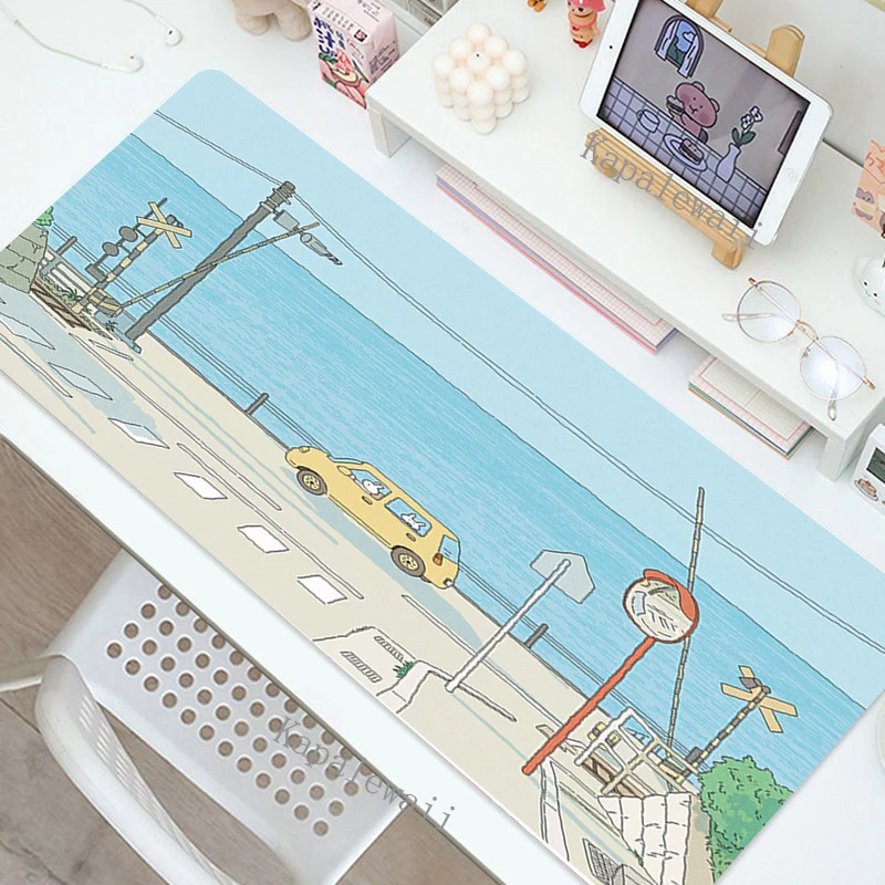 Игровые аксессуары с милыми растениями коврики для мыши компьютерный игровой