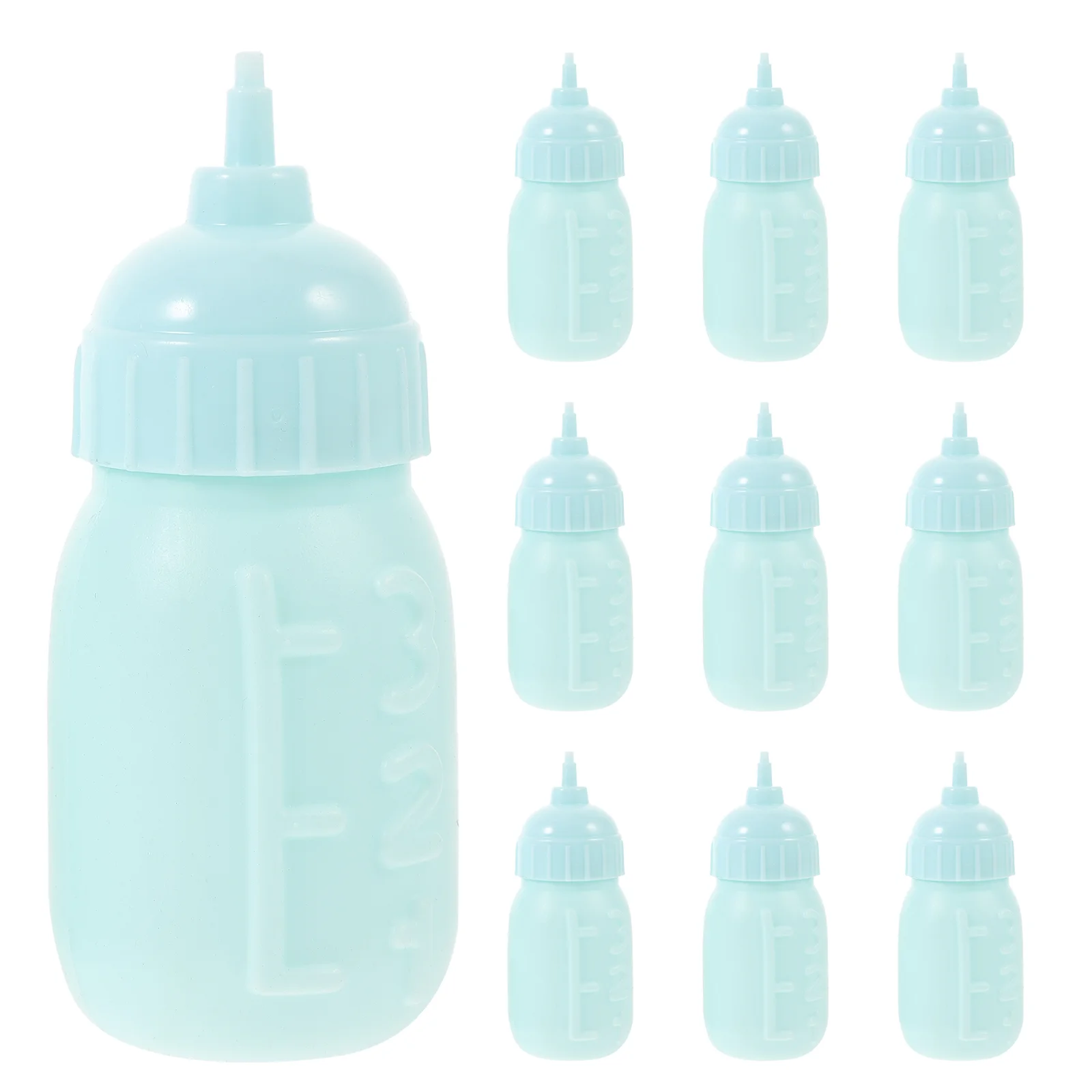 

10Pcs Miniature Milk Bottles Mini Baby Feed Bottle House Supply