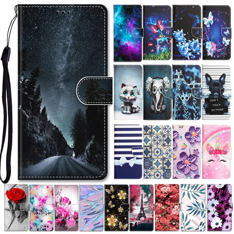 

Flower Leather Wallet Cover on For Samsung Galaxy S21 FE S 21 Ultra S21+ Plus S21FE 5G Flip Case Capa Phone Protective Bags