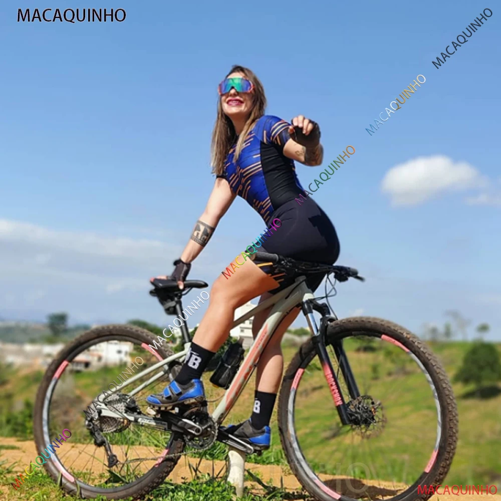

Macaquinho Ciclismo акция Женский спортивный костюм для велоспорта 2023 с длинным рукавом Триатлон горный велосипед комбинезоны одежда