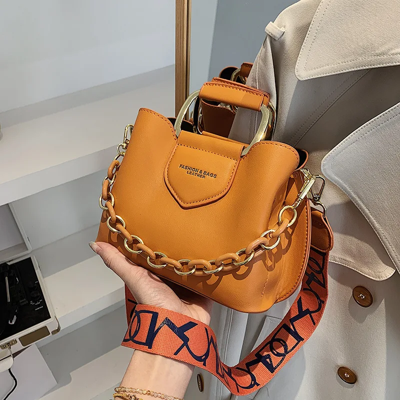 

Модные сумки-ведра через плечо для женщин, дизайнерская дамская сумочка на плечо из искусственной кожи, вместительные сумки, кошелек для по...