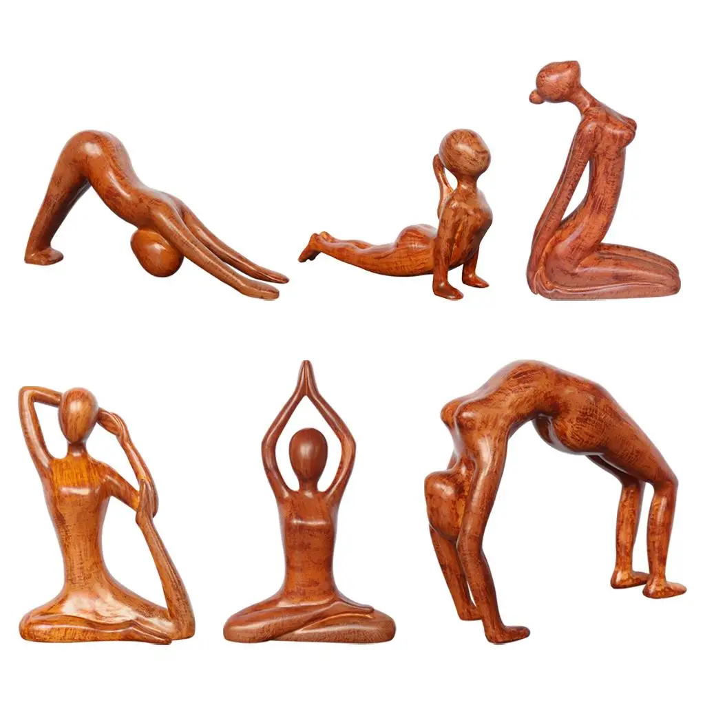 

Women Yoga Sculpture Figurine Statue Ornament Meditation Living Room Decor