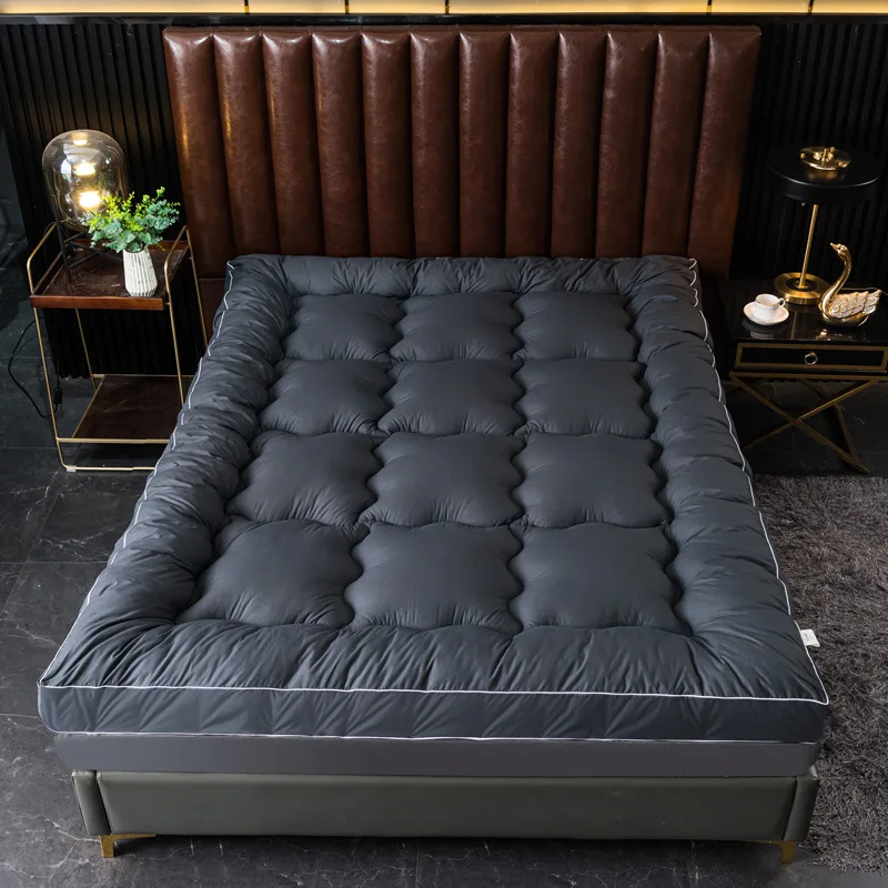 Новый матрас с перьями бархатное постельное белье ультрамягкий наматрасник