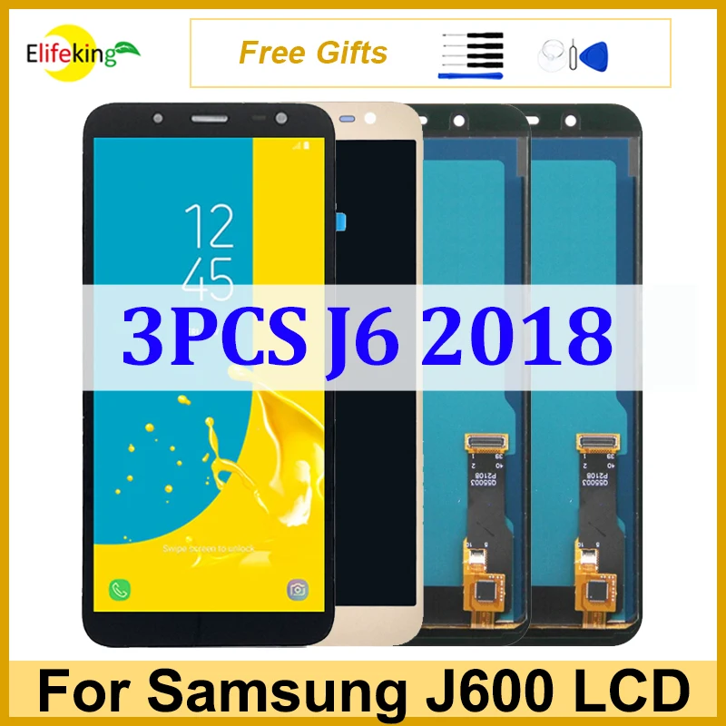 3 шт./партия, сенсорный ЖК-экран для Samsung Galaxy J6 2018 J600 J600F J600Y J600G J600FN 3 шт./партия, сенсорный ЖК-экран для Samsung Galaxy J6 2018 J600 J600F J600Y J600G J600FN