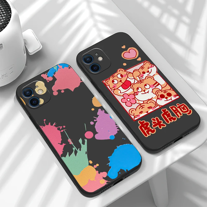 

Rainbow Phone Case For Apple iPhone 11 12 13 Pro 12 13 Mini X XR XS Max SE 5 6 6s 7 8 Plus Funda TPU Shell ShockProof