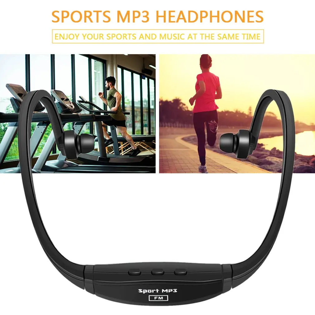 

86db Sports Professional Wireless Running Playing Outdroor Headphone MP3 Music Player Headset Headphone Earphone TF Card Slot