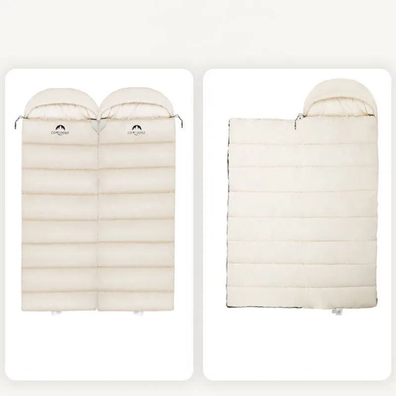 Уличный спальный мешок для кемпинга удобный в переноске толстый теплый взрослых