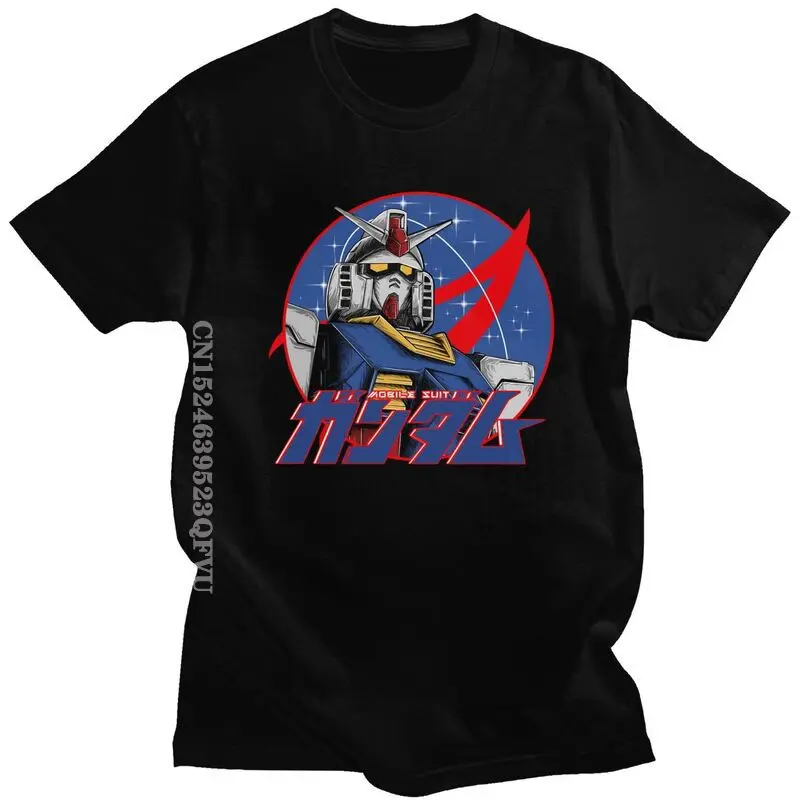 Gundam Rx 78 Inspired Tshirts Men Graphic Cotton T Shirt Kawaii Anime Manga Mech Giant Robot Gunpla Tees Graphic Tshirts