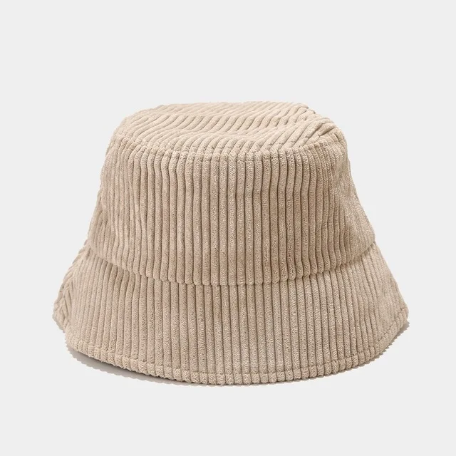 

Spring Autumn Corduroy Bucket Hat Solid Color Women Men Fisherman Hat Hip Hip Cap Foldable Bob Cheapu Panama Fishing Cap