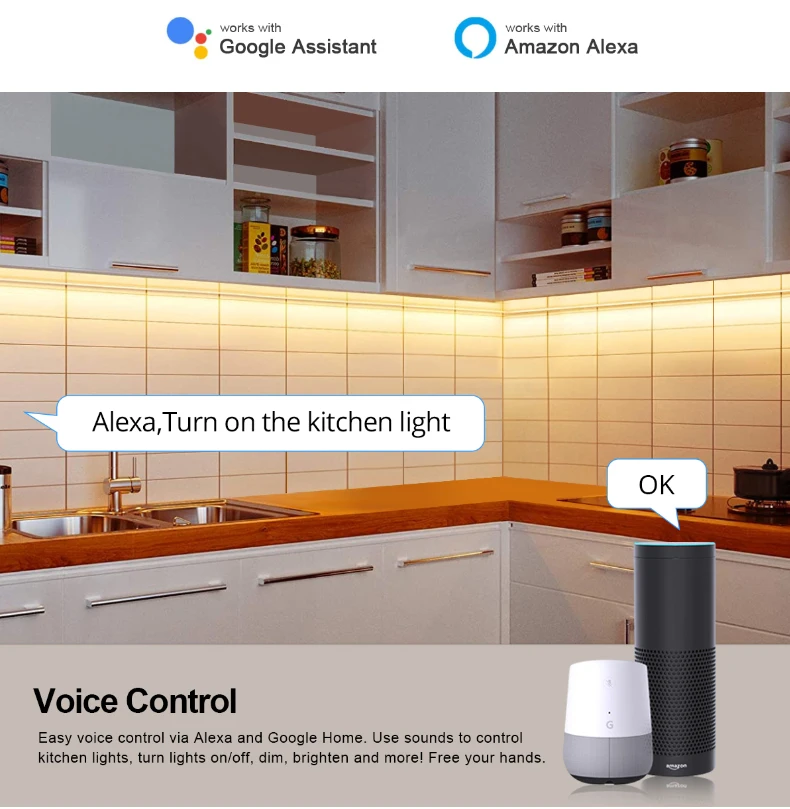 Лампа светодиодная для шкафа с пультом ДУ 30 см