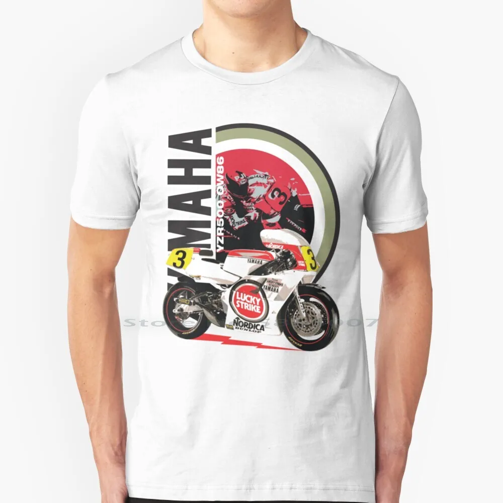 Футболка Ow86 с красной мишенью, хлопковая, 6XL, Ow86, Mamola, счастливый Робертс, Gp500, Grand Prix, двухтактный гоночный велосипед, мотоцикл, винтажная