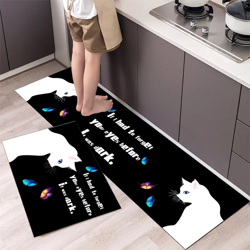 

Yaapeet Kitchen Mat Antislip Bath Mat Soft Bedroom Floor Mat Living Room Carpet Doormat Kitchen Rug