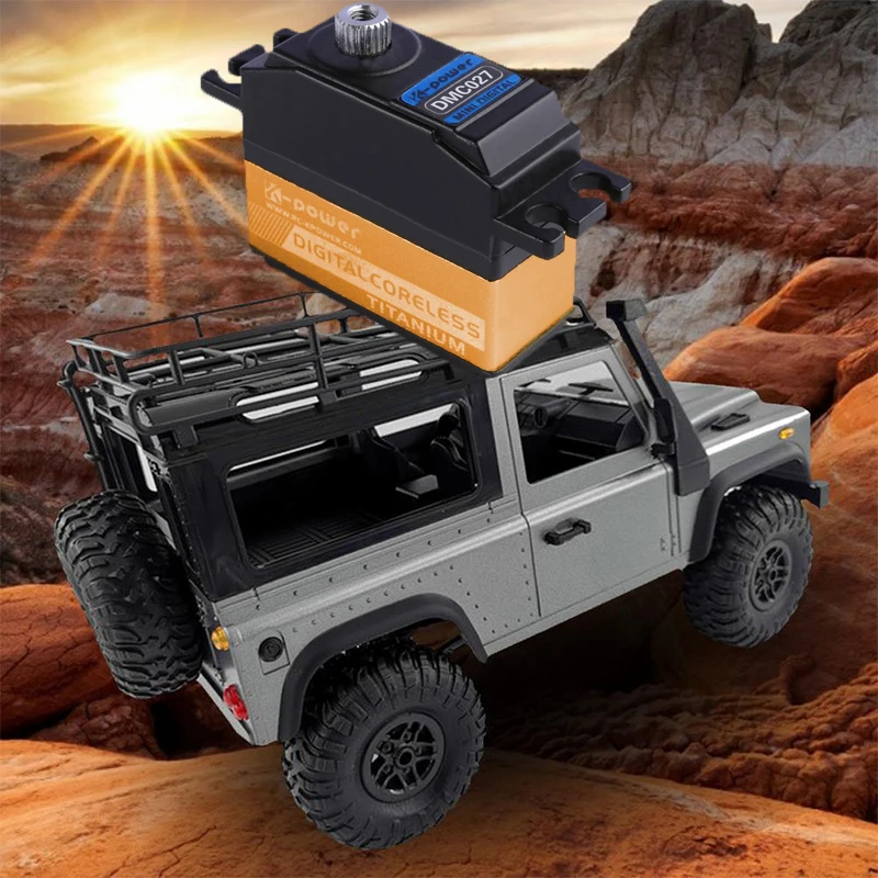 Фото Высокоскоростной мини-сервомотор K-power DMC027 3,5 кг/1/12 сек., цифровой сервомотор для РУ самолета/вертолета/автомобиля/лодки, масштаб №2