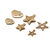 20pcspack kc gold star charms pendants five pointed star charm for diy bracelet necklace jewelry making findings wholesale