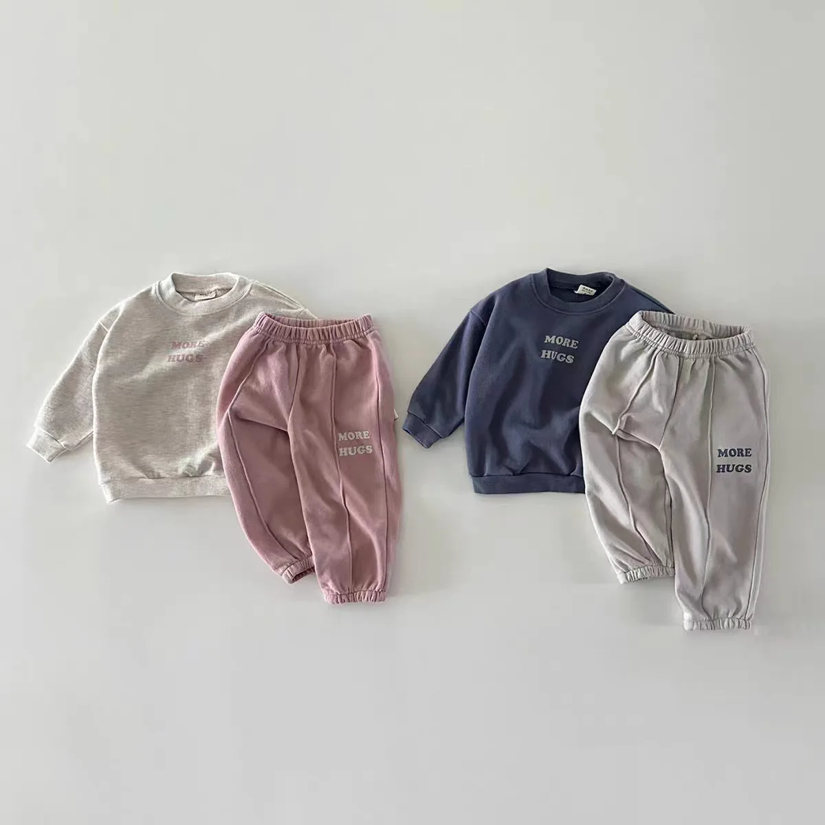 

Toddler Outfits Baby Boy Tracksuit Cute Letter Print Sweatshirt and Pants 2pcs Sport Suit Autumn New Kids Girls Clothes Set