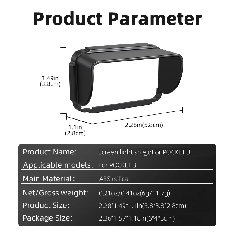 Бленда для объектива DJI Osmo Pocket 3