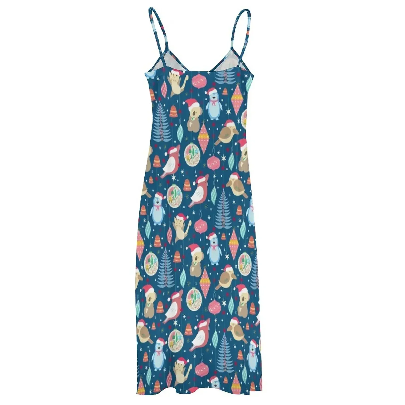 Австралийское рождественское платье без рукавов Платье женская Одежда