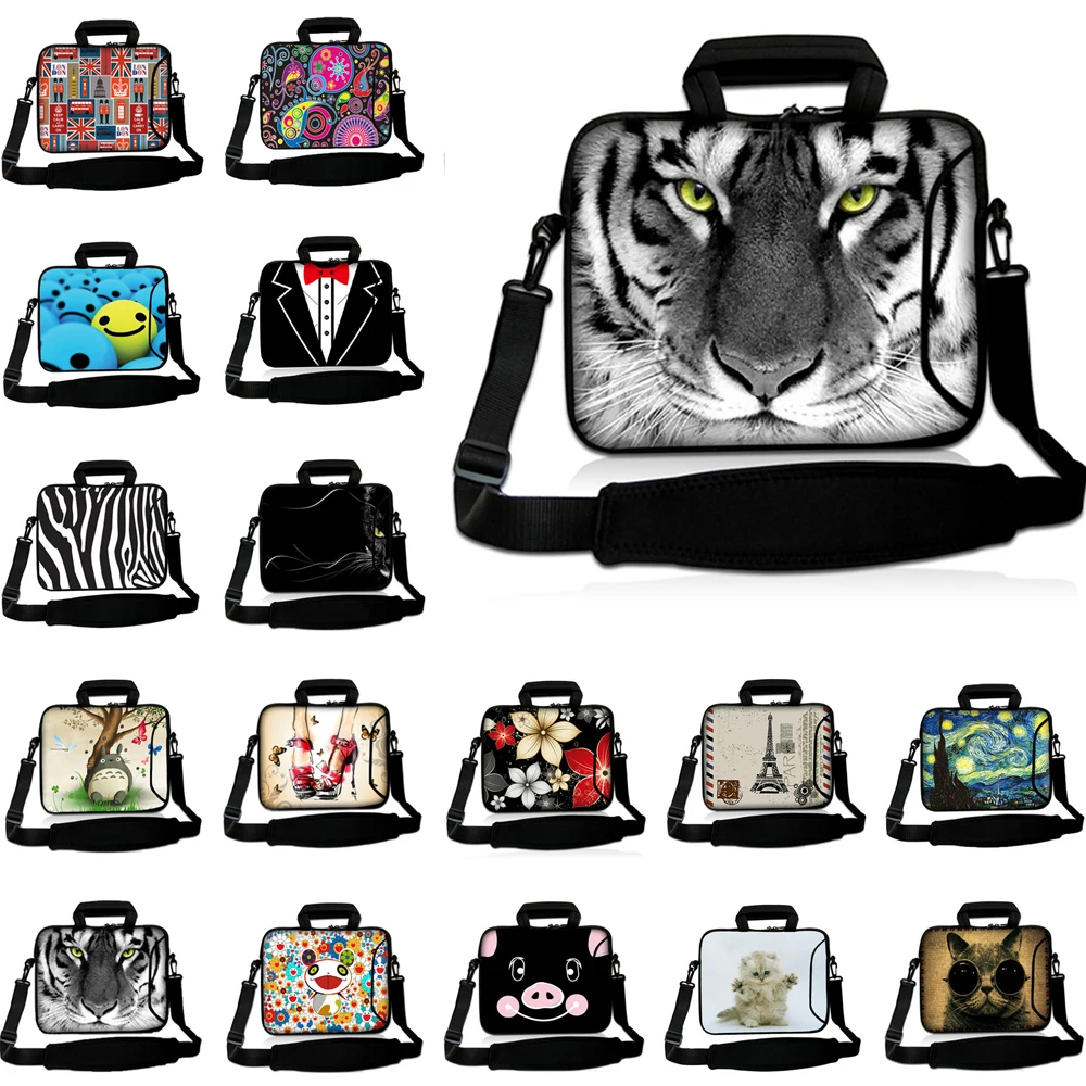 

For Macbook M1 Chip Pro Air 13.3 Neoprene 10 12 13 14 15 17inch Laptop Customized Bag Messenger Briefcase Chromebook Accessories