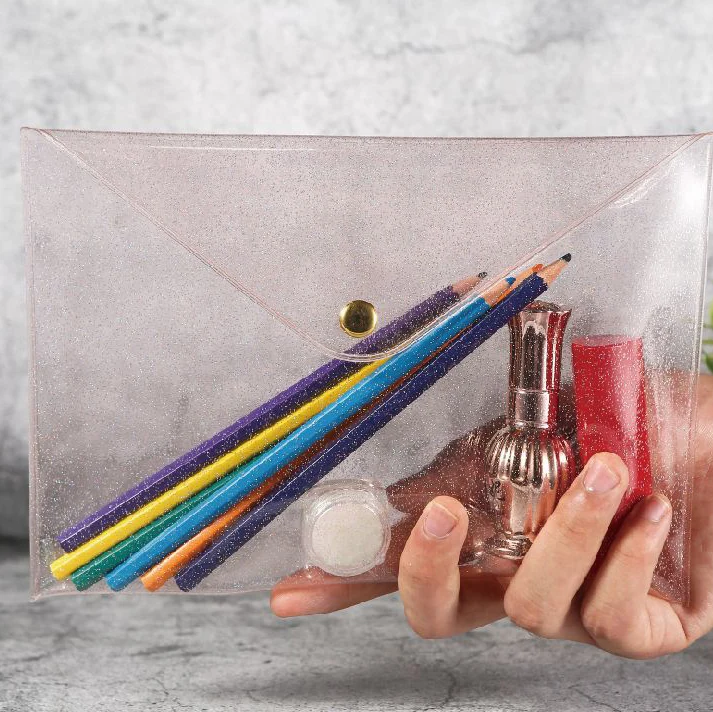

1Pcs Wash Toiletry Bag Travel Organizer Case Cosmetic Bags Waterproof Laser Women Make Up Bag Clear PVC Pouch Pencil Case
